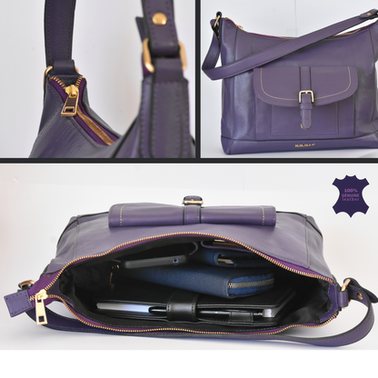 Bolso de Hombro de Cuero Morado – Elegante y Funcional – IULIUS-3