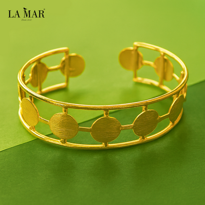 Brazalete GANTE bañado en oro - Diseño con carácter-0