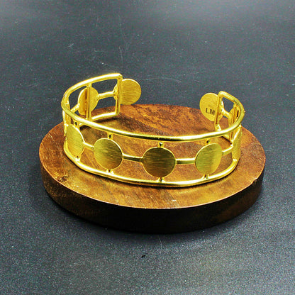 Brazalete GANTE bañado en oro - Diseño con carácter-1