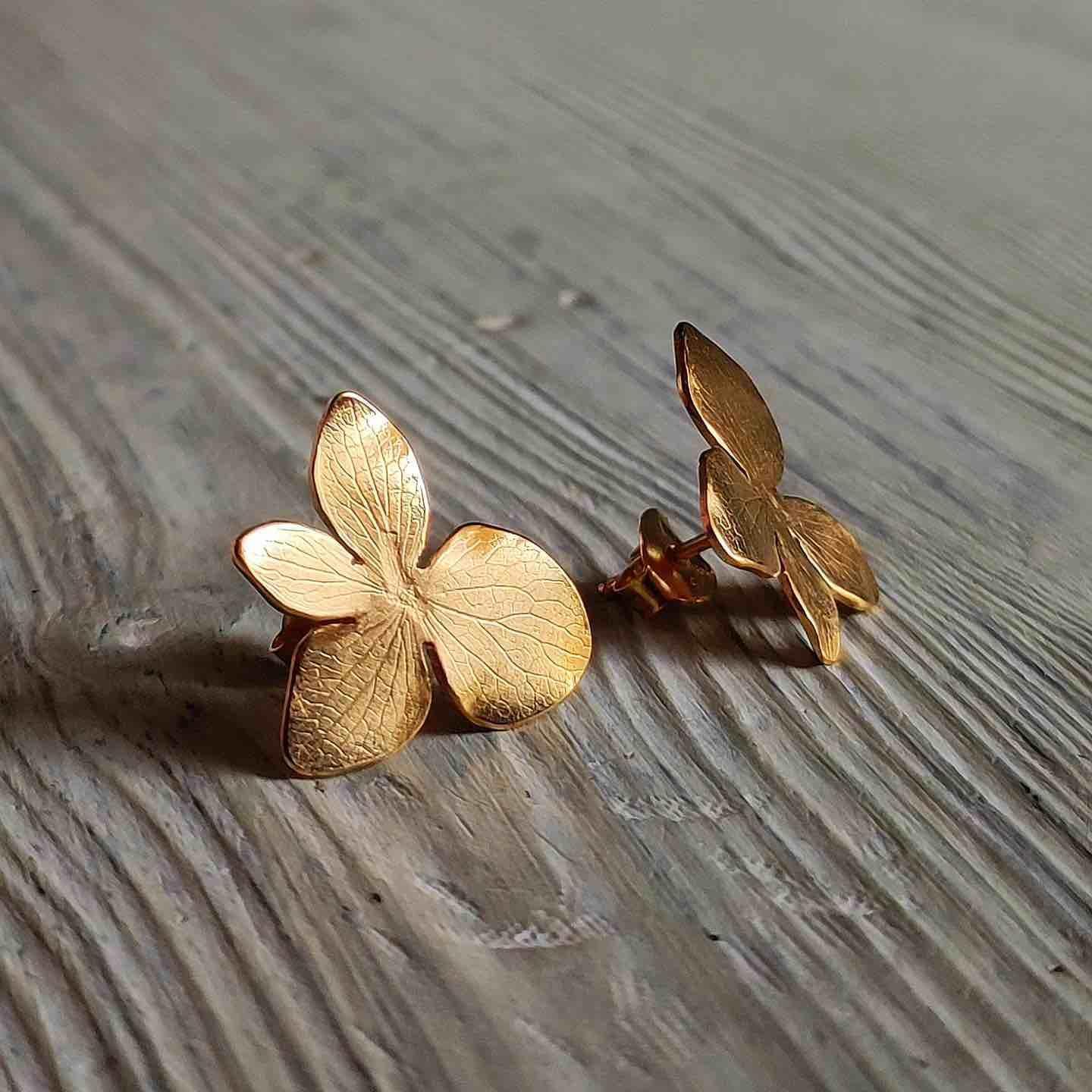 Pendientes Flor de Hortensia-4