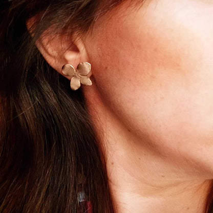 Pendientes Flor de Hortensia-3